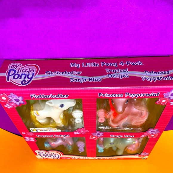 MY LITTLE PONY G3 NWT VINTAGE 2004 TOYS R US EXCLUSIVE COLLECTABLE  PONY 4-PACK - Picture 15 of 16